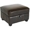 Baxton Studio Benvolio Leather Storage Ottoman - Dark Brown, 25 in W, 17 in H, Leather, Brown 31-2271 - alternate 4
